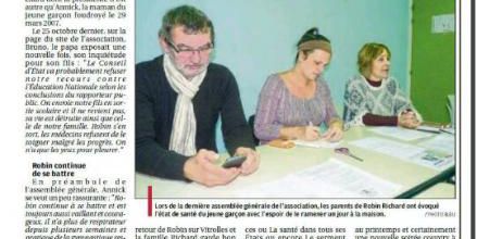 RESULTAT SUITE DEMANDE RECOURS CONTRE L'EDUCATION NATIONALE