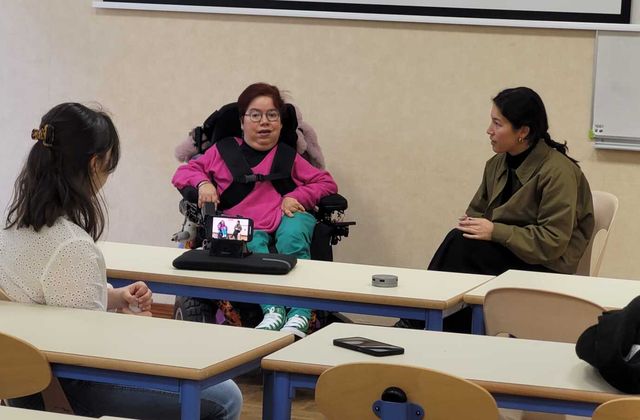 Interview à la faculté UCO avec  l'association de Human and Co sur le thème du handicap 22/03/25