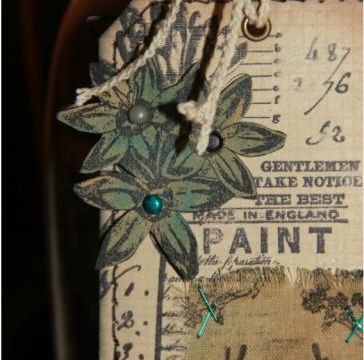 Encre "Distress" pour un tag