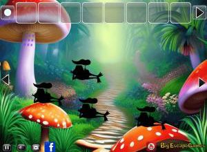 Big Fantasy mushroom land escape soluce