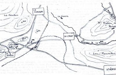 Etape n° 3 - 20 août 1944 : Le Bataillon de Marche n° 5 enlève le Mont Redon