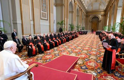 Audience du Pape à la Curie romaine.  - VA