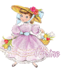 272 Fille tulipes