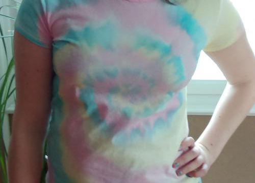 Tuto : T-shirt "tie and dye" spirale
