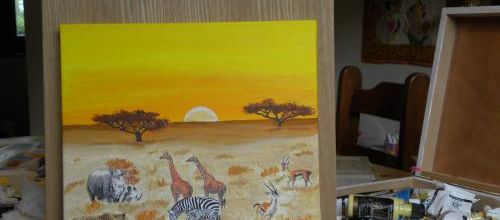 Un tableau pour la chambre de Max