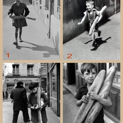 Gamins à la baguette.