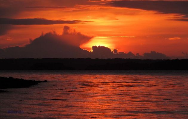 un coucher de soleil ...