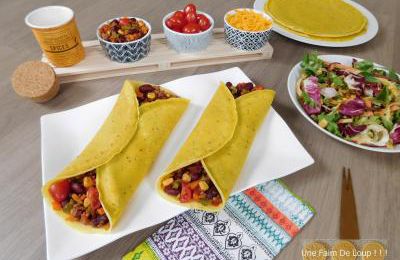 Crêpe farcie à la mexicaine