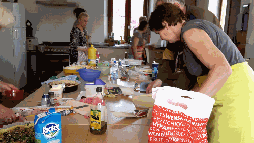 L'atelier cuisine animé par Carmela