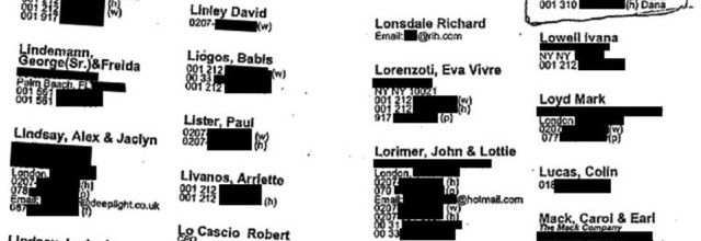 ➤ l’intégralité du "petit carnet noir" de Jeffrey Epstein, le pédocriminel milliardaire 