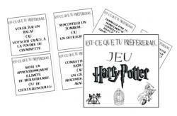Jeu "Est-ce que tu préfèrerais .... ou ...?" Harry Potter