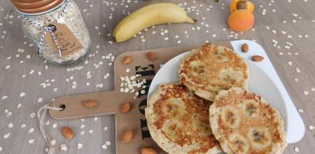 Pancakes aux flocons d'avoine et banane