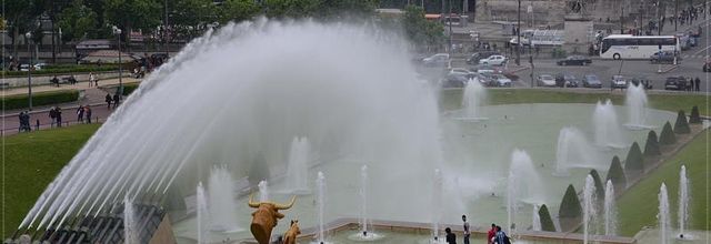 Jardins du Trocadéro : La fontaine de Varsovie