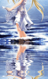 Une fille a la mer