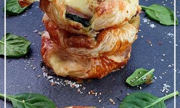FEUILLETÉS AUX ÉPINARDS A LA RACLETTE
