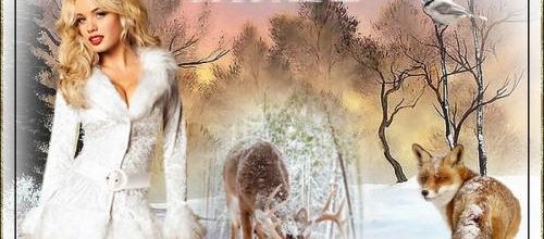  Dans la neige ..