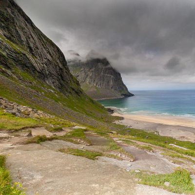Fredvang , comté de Nordland (Lofoten Norvege)