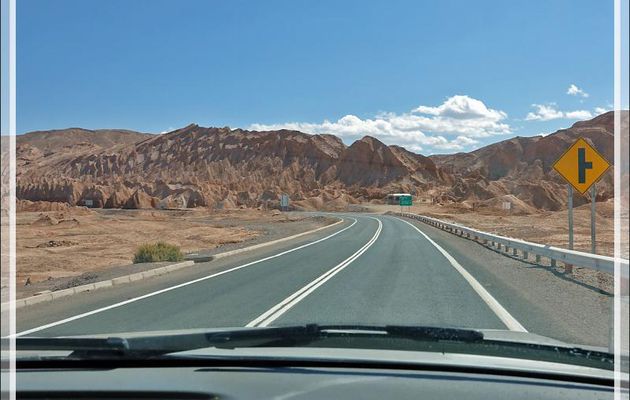 14/03/2020 après-midi - Départ, avec notre chauffeur/guide Felipe, pour le Rio Salado avec arrêt dans la Cordillère de Sel, au point de vue Likan-Antay - San Pedro De Atacama - Chili
