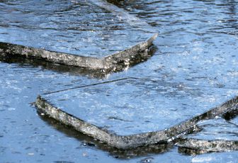 reflets sur glaçons 
