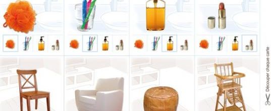 Jeu des 7 familles simplifié : "A la maison"