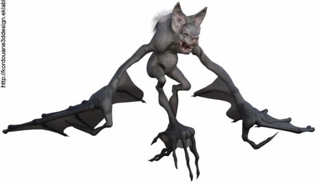 Tube chauve-souris (render-image)
