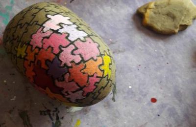 Un galet puzzle