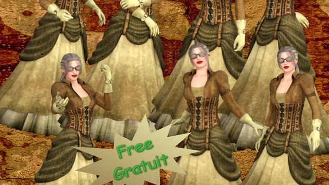 Tube de femme Steampunk (poser-render)