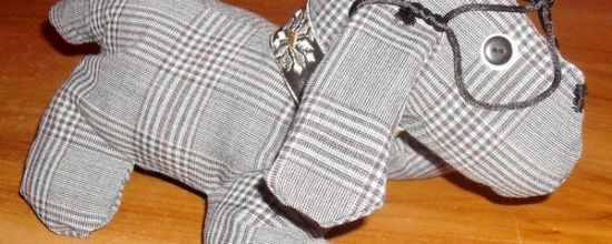 Petits chien de tissu