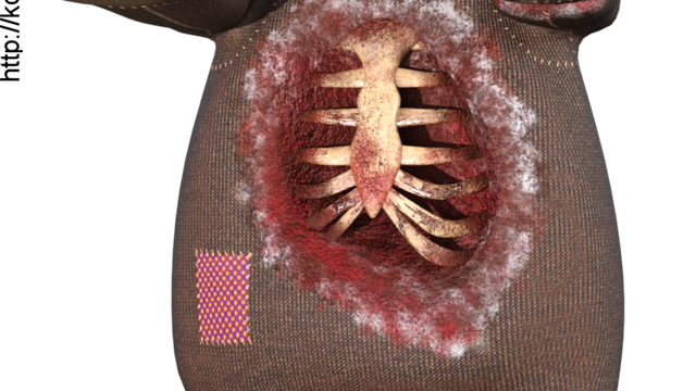 Image d'ourson maléfique d'Halloween (render)