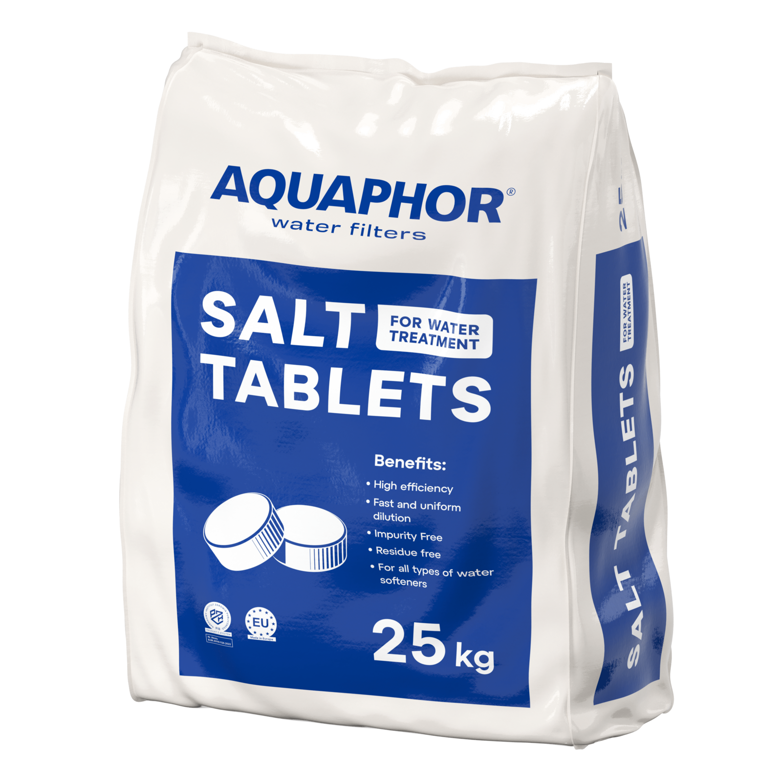 Druska vandens filtrams - tabletės Aquaphor 25kg