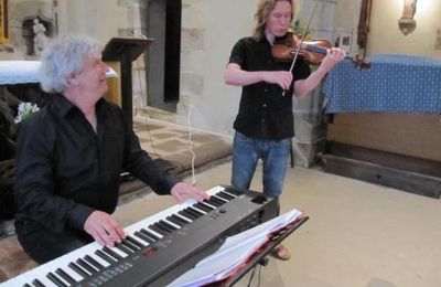 Duo d'artistes au Drennec