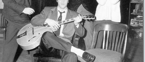Hal Kanter, Elvis Presley, Wendell Corey and Lizabeth Scott 