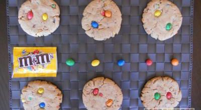 Cookies m&m's et beurre de cacahuète