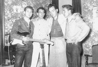 photo   Sonny Curtis, Buddy Holly, Don Guess, and  Dean curtis