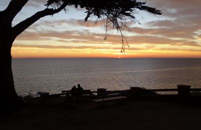 Pornic, Coucher de soleil en décembre 2016