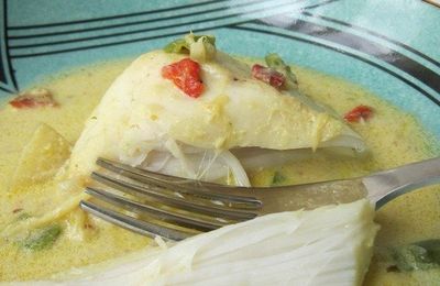Joues de Légines au curry (poivrons & pomme)