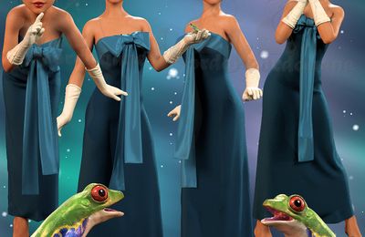 Tiana : Elfe à la grenouille (render, tube, png)