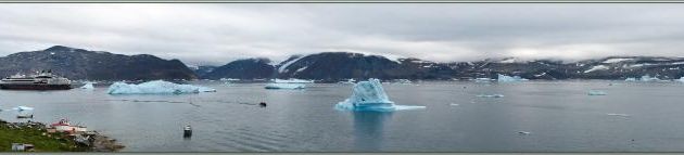 Vue panoramique sur la baie de Kullorsuaq - Qaasuitsup - Groenland