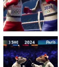 Images prod écrit : les petites souris (boxe et escrime)
