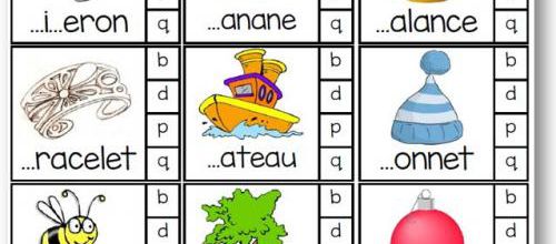 Atelier autonome : confusion B D P Q