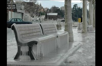 Pas de neige ici...mais là-bas !