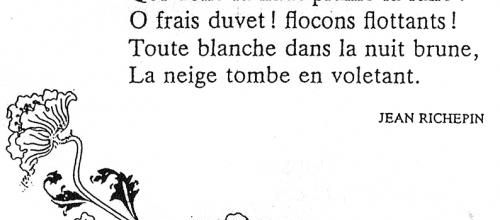 La neige tombe (Jean Richepin)