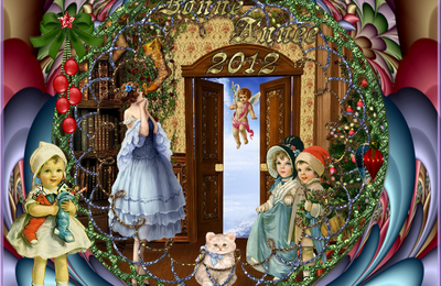 carte bonne année victorienne