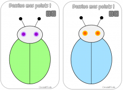 Les coccinelles : dessine mes points !