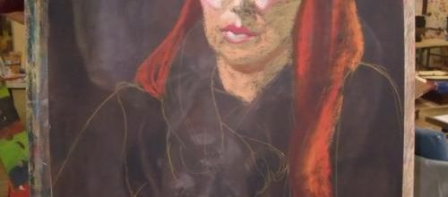 Lundi - En séance : Portrait pastels secs (1)