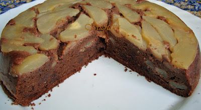 Fondant aux poires caramélisées, chocolat et noisette, un vrai délice