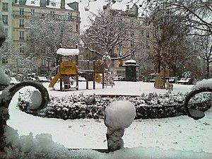 Flocons sur Paris