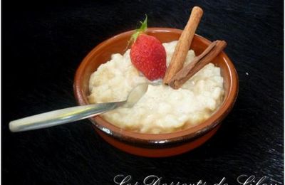 Riz au lait à la vanille 