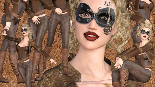 Dorothy : Femme style Steampunk (tube-poser-render)