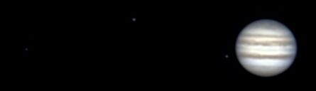Jupiter, 2012-12-02 : animation couvrant 1/2 heure de rotation de Jupiter
